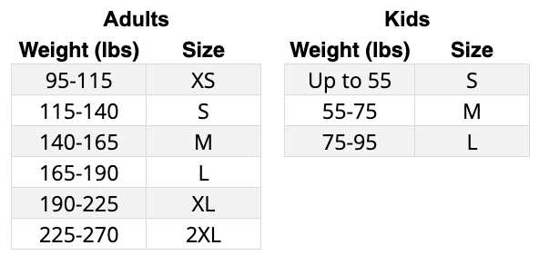 all black rash guards sizes