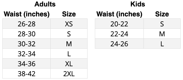 all black shorts sizing