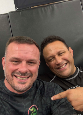 Professor Eric with Master Renzo Gracie